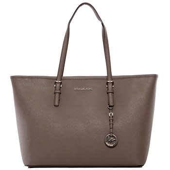 michael kors jet set travel medium multi tote cinder|Michael Kors carryall pale peanut.